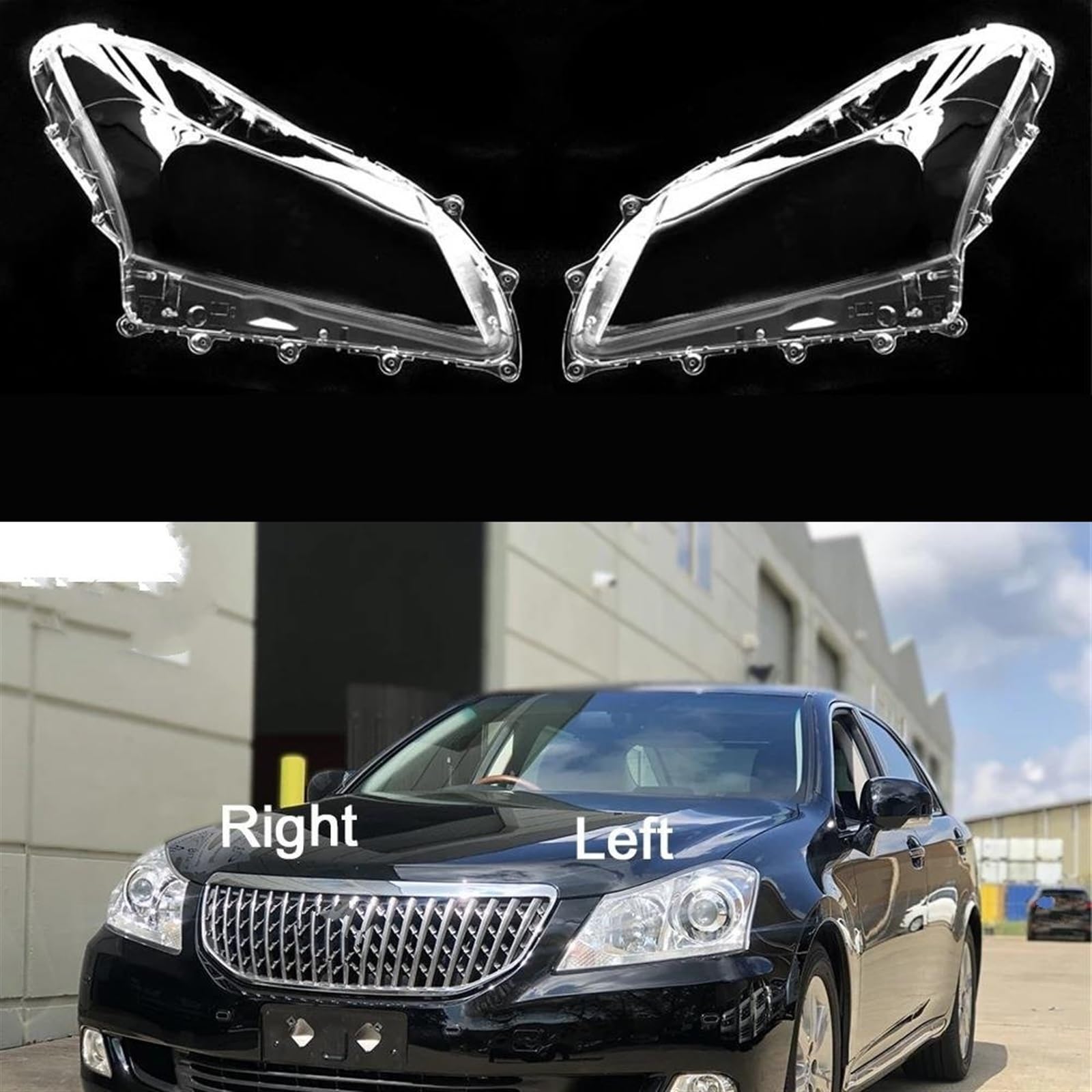 Amazon | 車のヘッドライトガラス用クラウン 13 世代 2010 2011